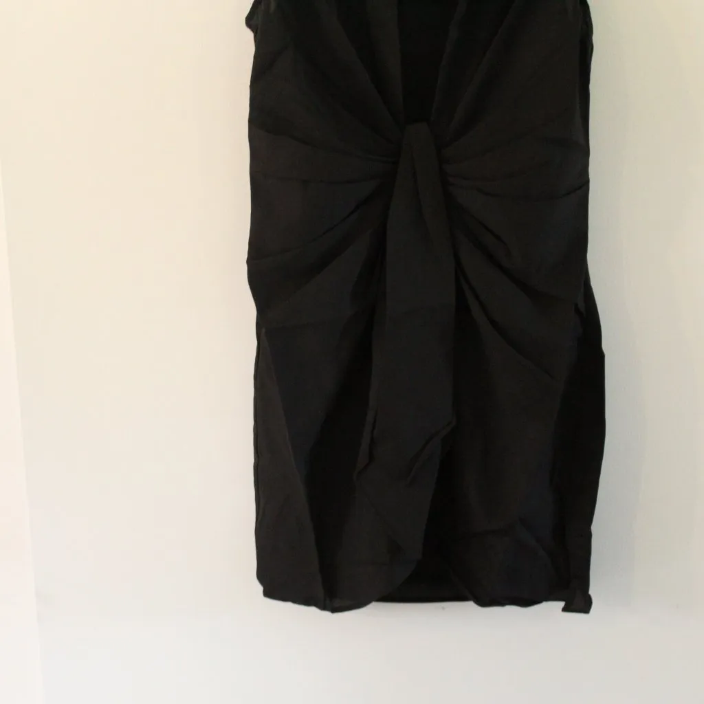 Choosy St. Crosby Black Sleeveless Plunging Neckline Shirt Dress Size 12 - Image 3