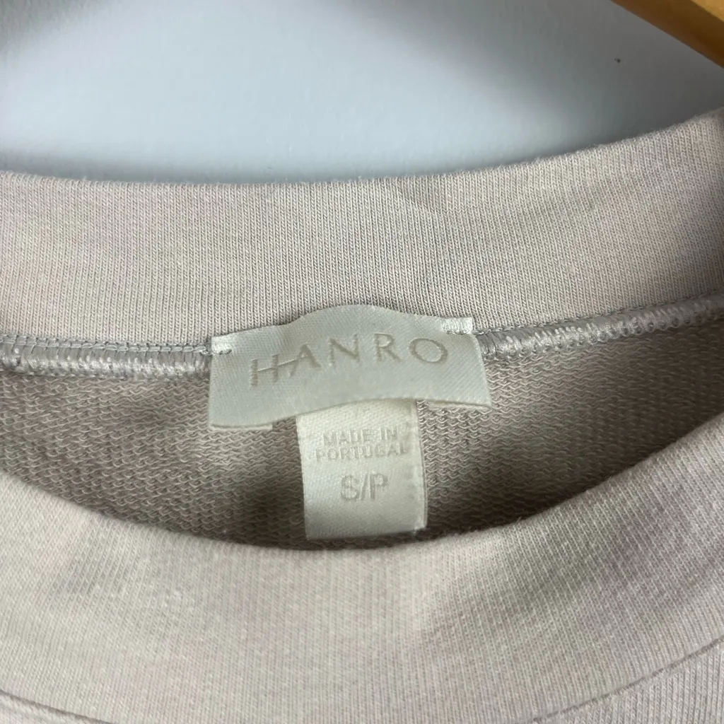 HANRO Natural Living Long Sleeve Shirt cream off white size small - Image 2