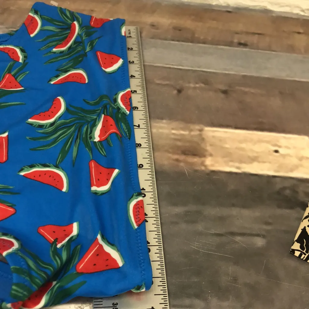 Old‎ Navy Watermelon & palm leaves Swim Top size S swim tank top - Image 5