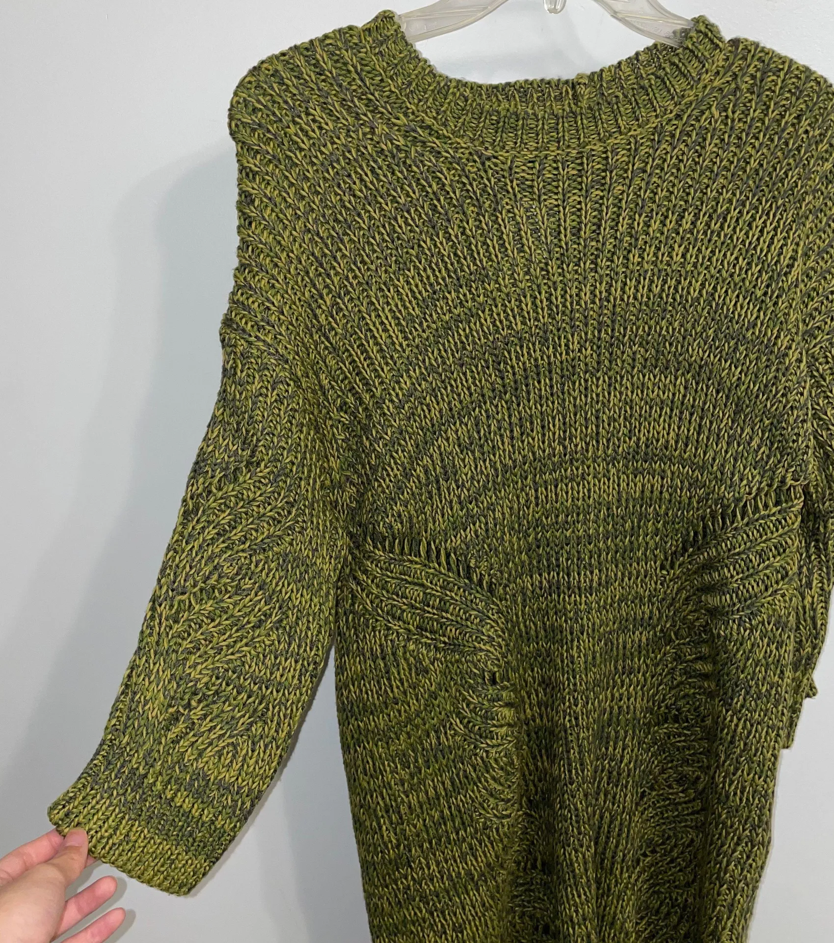 NWT $605 McQ By  Green Elbow Length Sweater Tunic M - Image 5