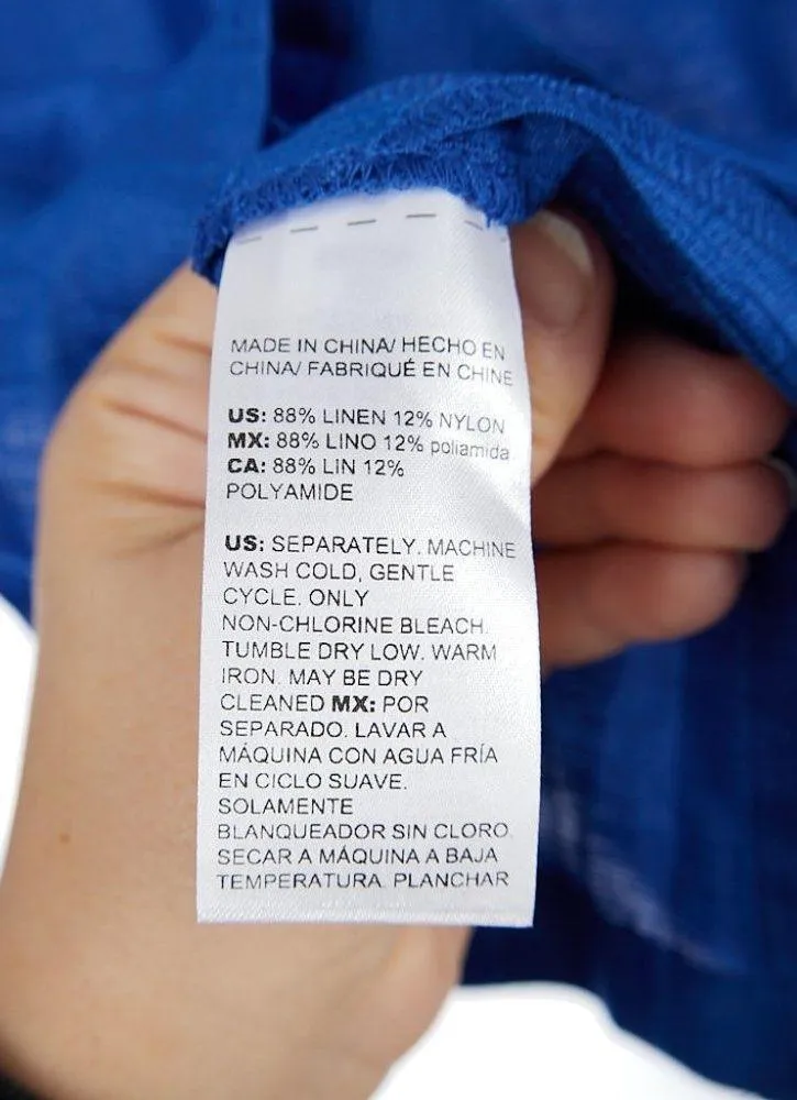 Chico's Crinkled Linen-Blend Shirt-Jacket Size 0 US Size 4/6 - Image 8