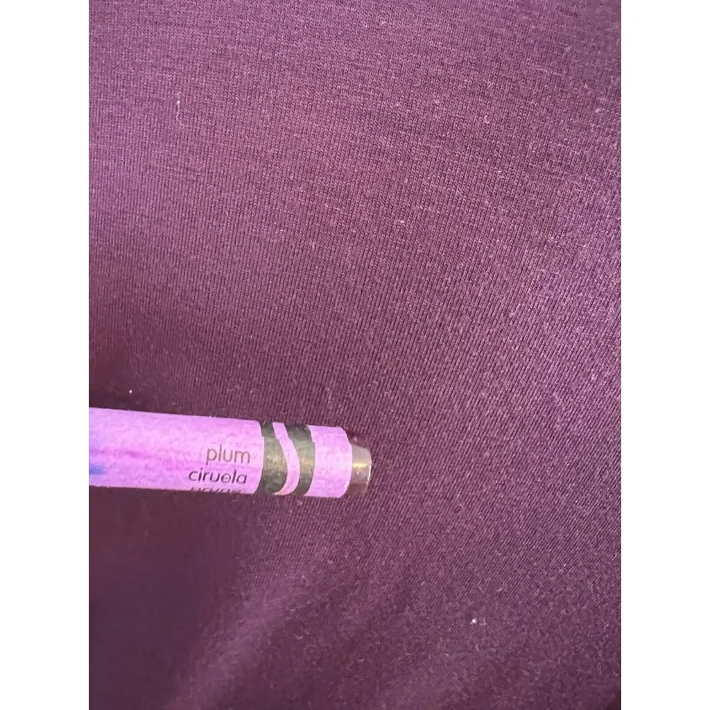 Soft Surroundings Touch of Sheer Tunic Top size Large‎ Shirt 2CM00 Purple Blouse - Image 4