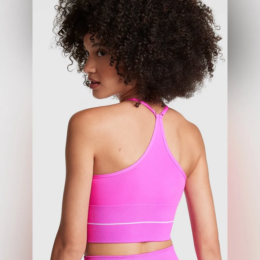 Victoria’s Secret nwt PINK SEAMLESS LONGLINE SPORTS BRA Barbie barbiecore - Image 3