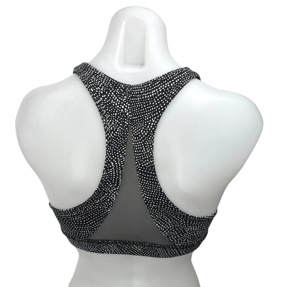 Lululemon Invigorate Black Polka Dot Sleeveless Racerback Sports Bra Tank Top 4 - Image 2