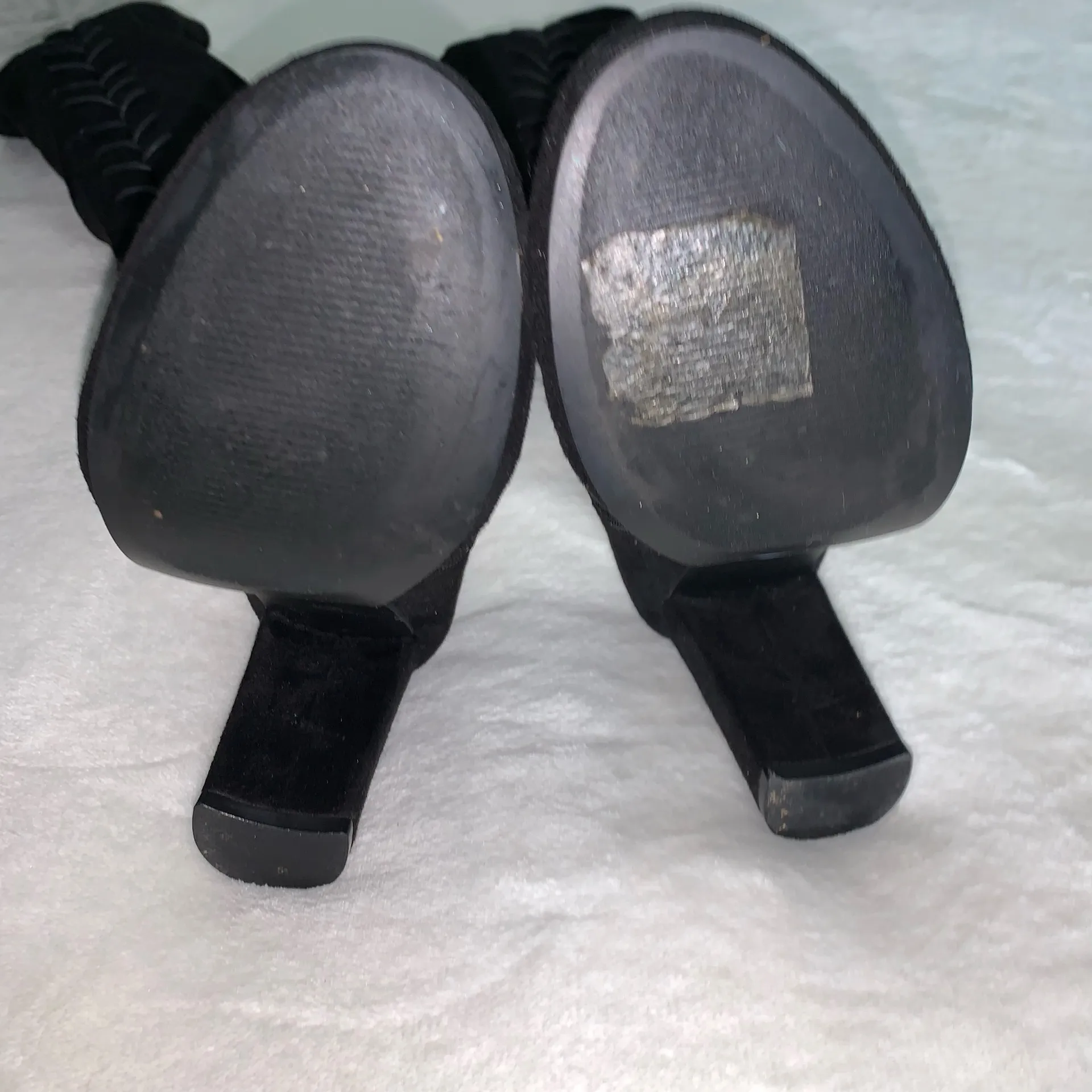 Rampage Womens Knee Hi Boots Black Over Knee Adjustable Strap size 9 - Image 4