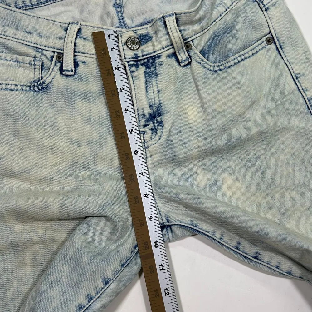Abercrombie and Fitch Distressed Acid Wash Denim Taper Jeans Womens 26/2‎ - Image 9