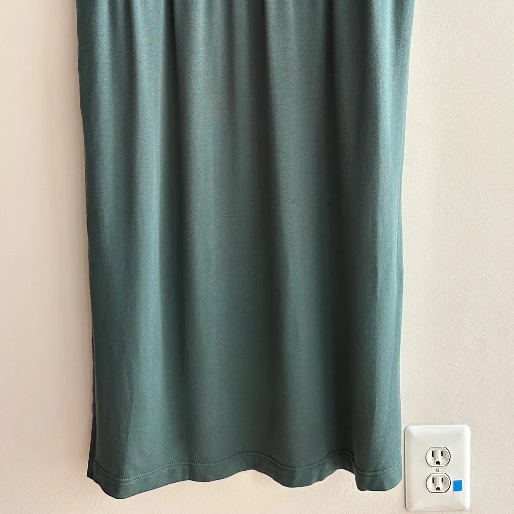 Lou & Grey Signaturesoft 3/4 Sleeve Column Dress, Green Lagoon, Size XXL - Image 14