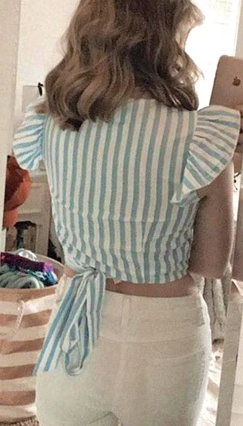 Super Cute Wrap Around  Blouse - Image 4