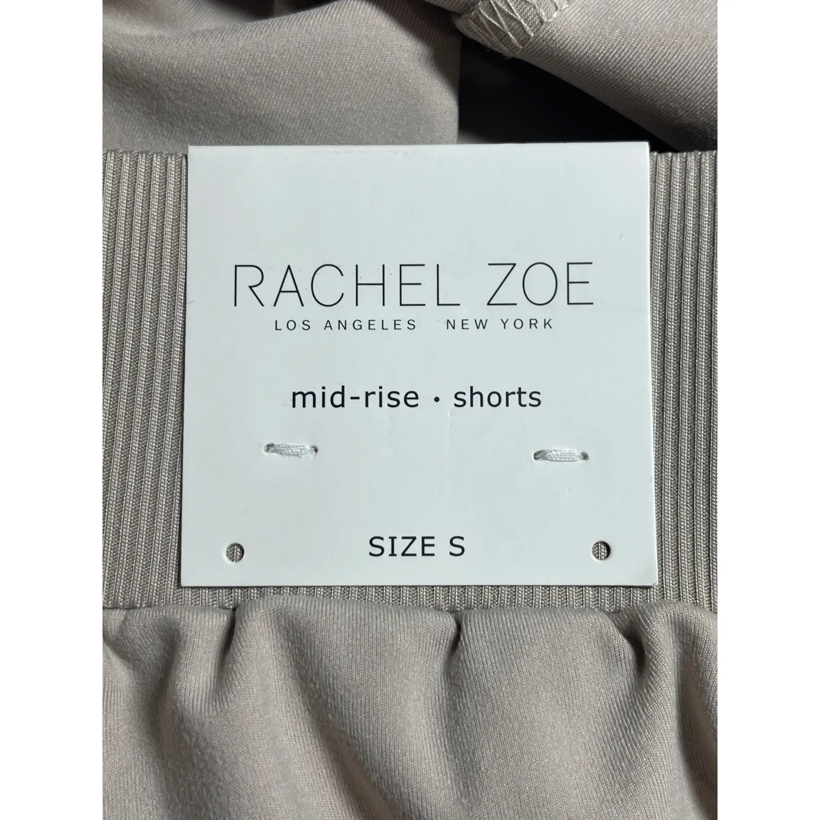 NEW Rachel Zoe Women's Gray High Waisted Pull On Pocket Mini Casual Shorts Sz S - Image 4