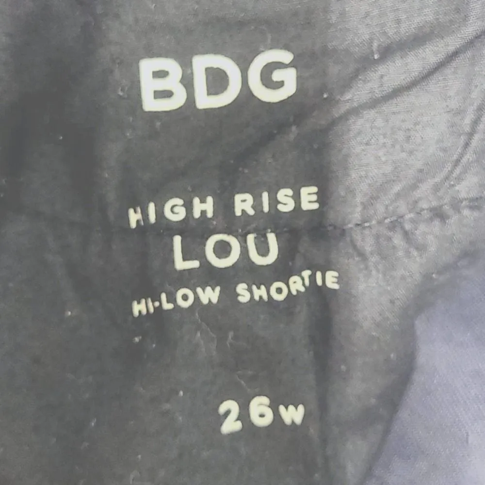 BDG Cut Off Black Mini Shorts Size 26W - Image 5