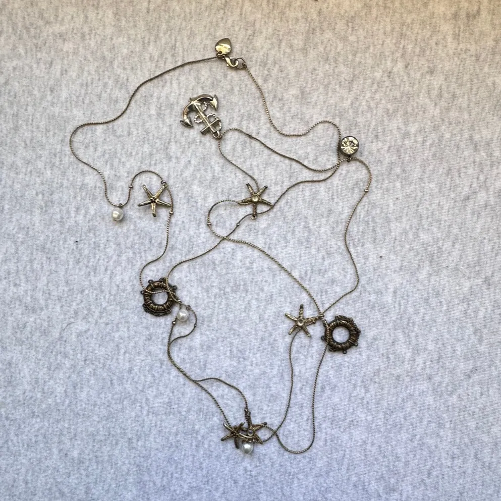 Betsey Johnson Anchors Away Collection Long Nautical Necklace - Image 4