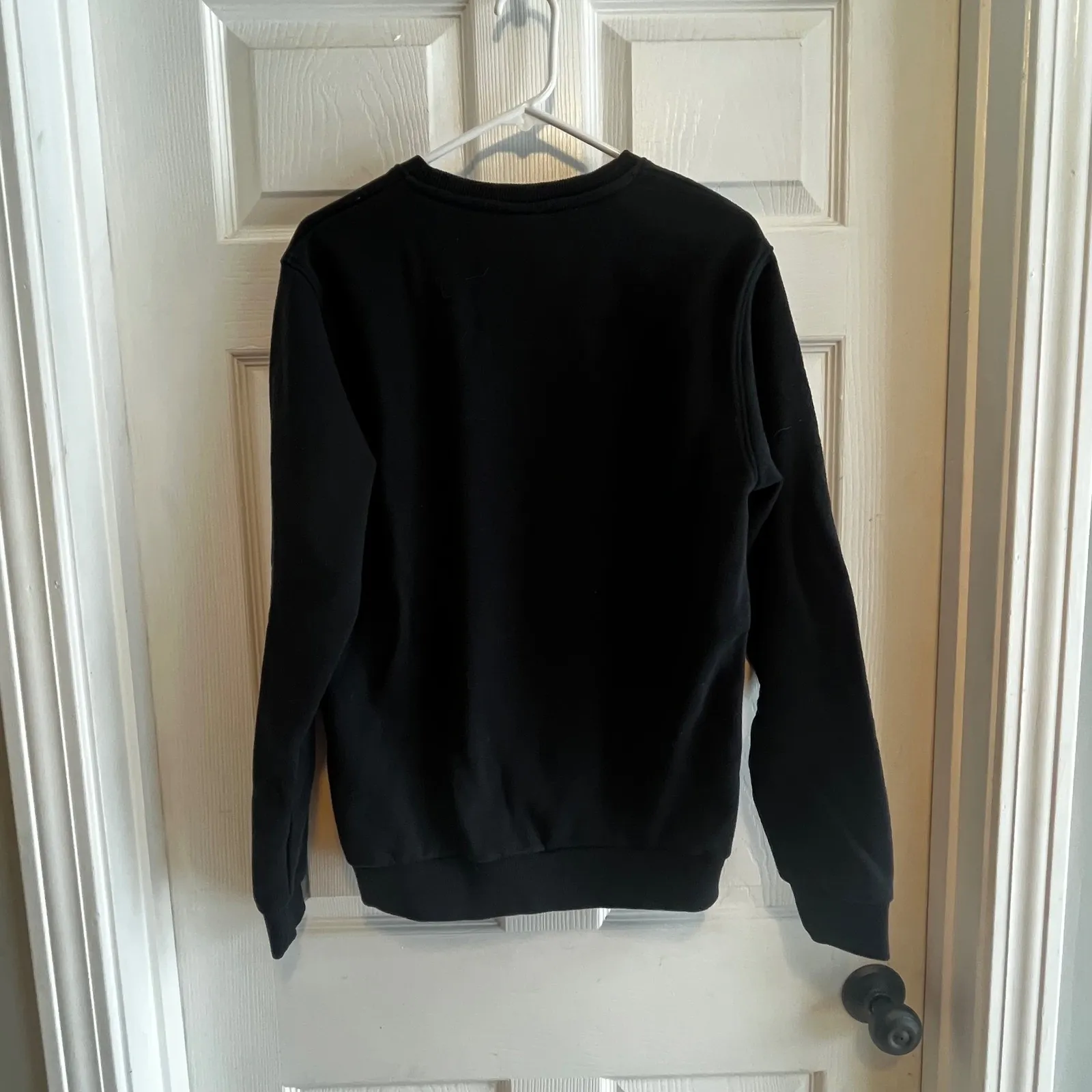 Tour Eiffel Paris Graphic Sweatshirt Women's Size Medium Black Crewneck - Image 7