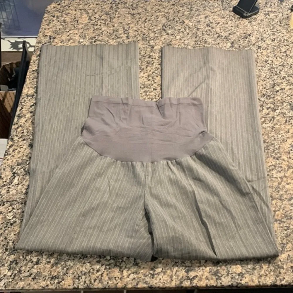 Motherhood Maternity Pregnancy Gray Trouser Pants Size Med GUC #4732 - Image 6