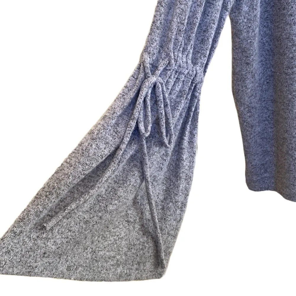 💙🩶 Caslon Soft Knit Boho Long Pullover Sweater, Long Bell Sleeves With Ties, XXL - Image 7