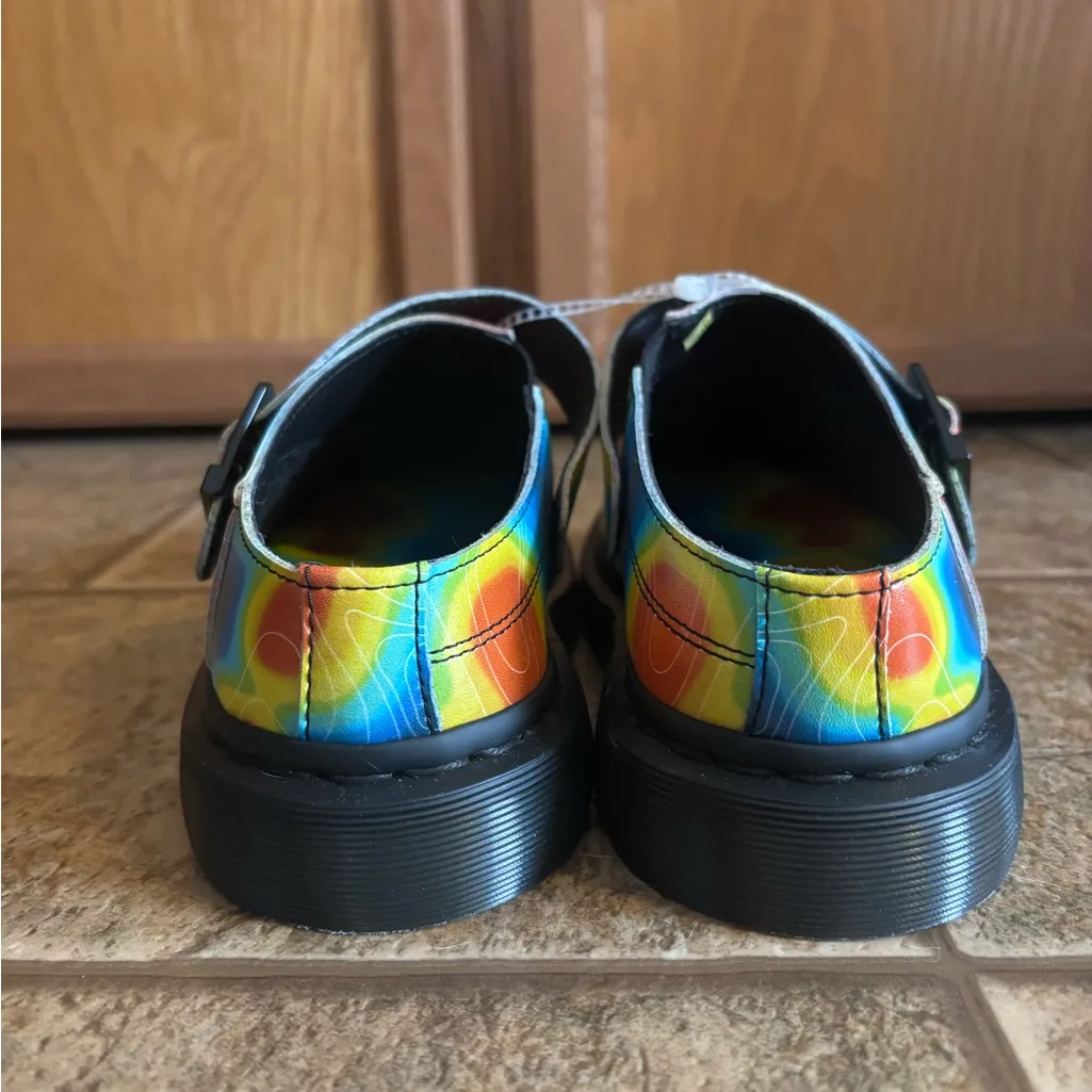 NWOT Dr. Martens Isham Genix Nappa Map Leather Slingback Mule sz 6M/7W - Image 3