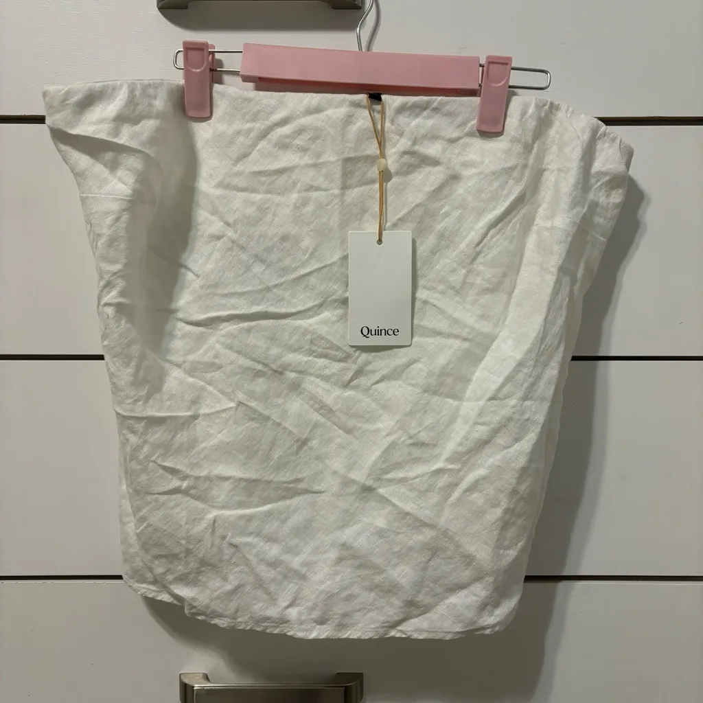 Quince 100% European Linen Strapless Top NWT - Image 3
