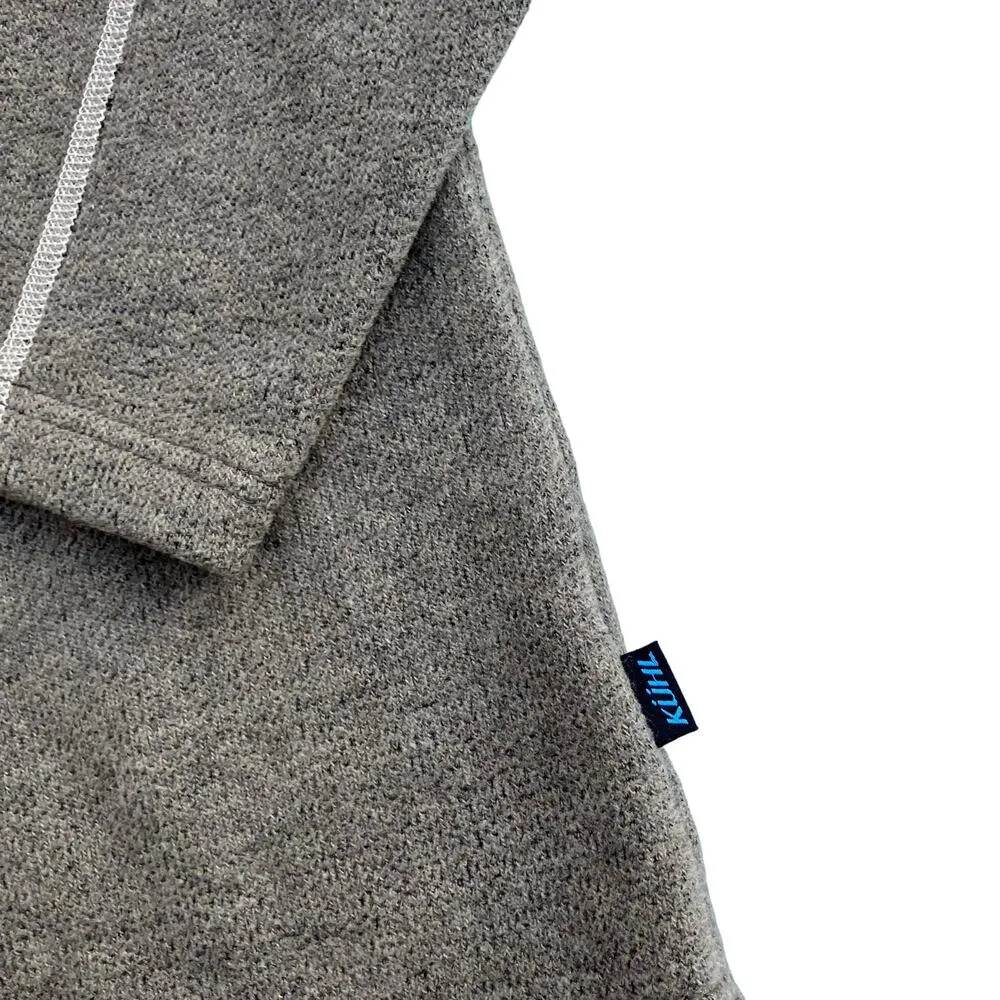 Kuhl 1/4 Zip Fleece Sweater Sz M Alfpaca Pullover Brown Gorpcore Hiking Outdoor - Image 6