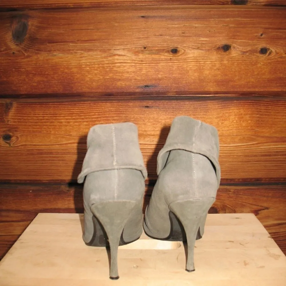 Gray Suede Ankle Booties - Image 3