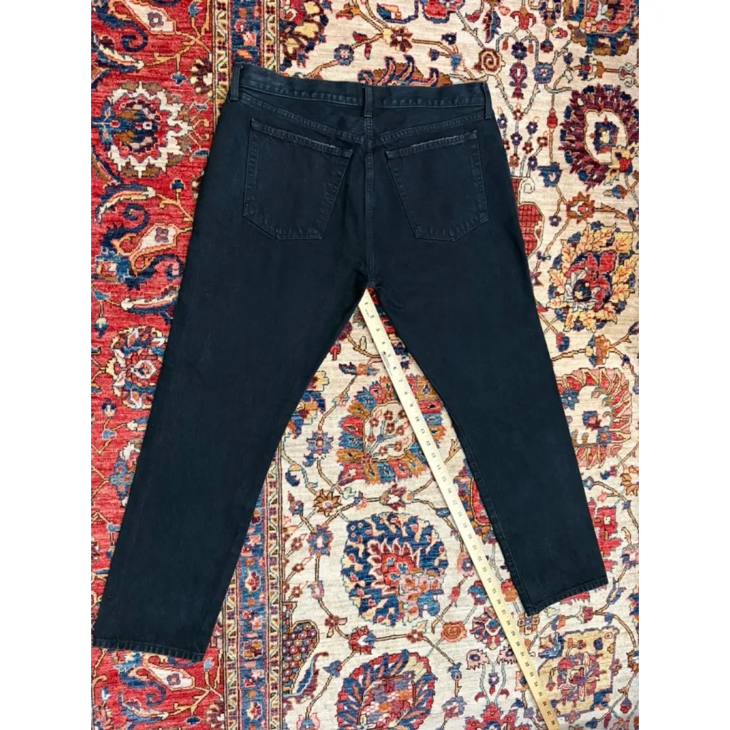 Khaite Kyle Jeans Women’s 30 Black High Rise Straight Leg 100% Cotton USA - Image 9