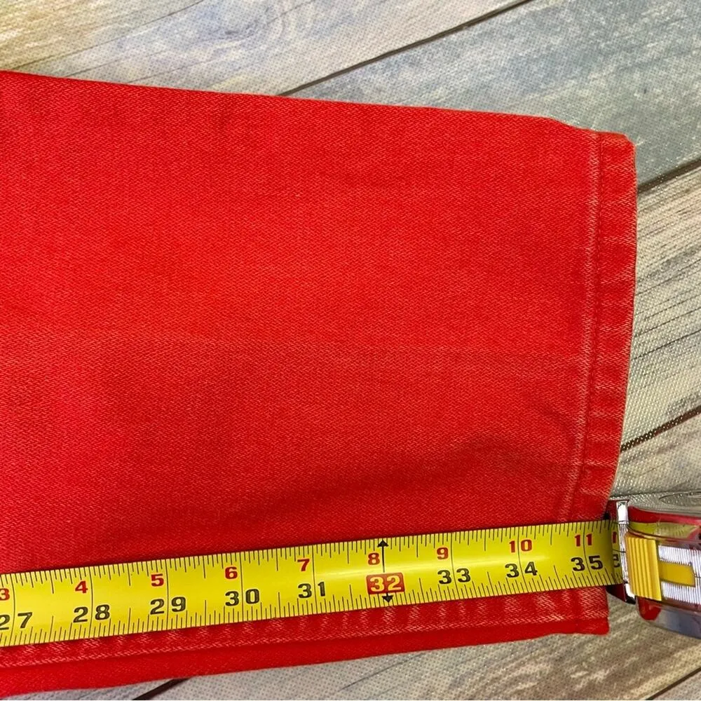 Wrangler Bareback Jeans Vintage Size 15 Bright Orange Western Rodeo 90s Punchy - Image 4