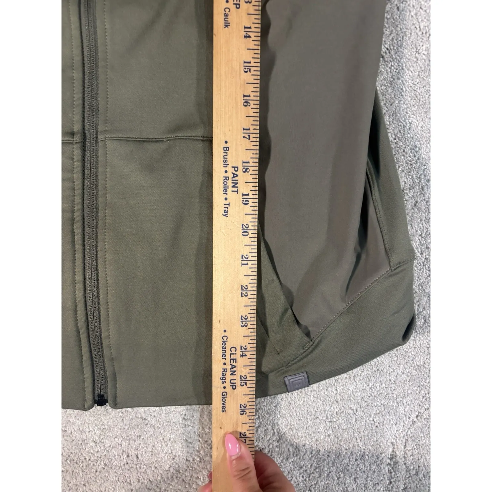 5.11 Tactical Full Zip Selma‎ Hoodie Jacket Athletic Olive Green Women's Size M - Image 9