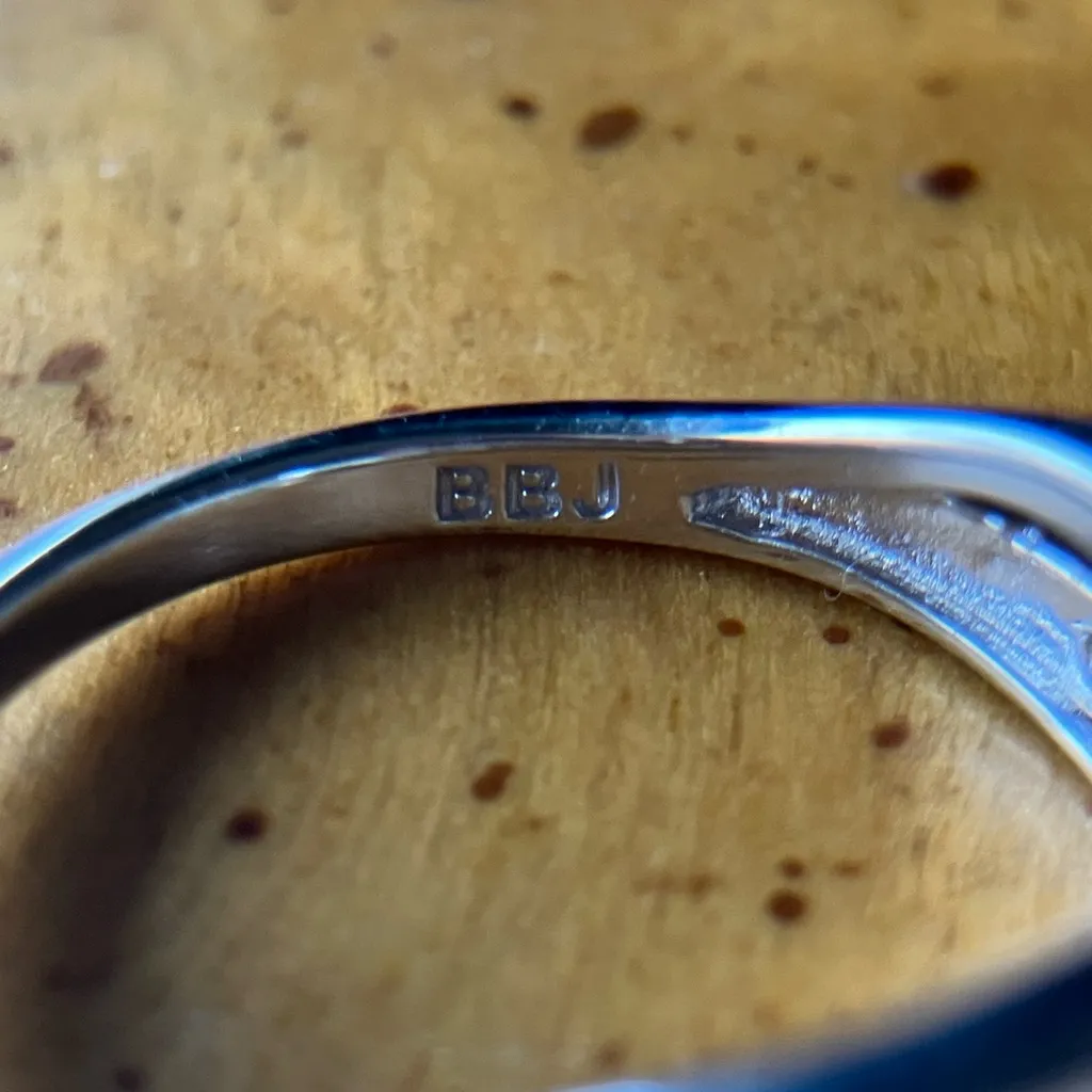 Natural Aquamarine Tanzanite Sterling Silver Ring Size 6 - Image 6