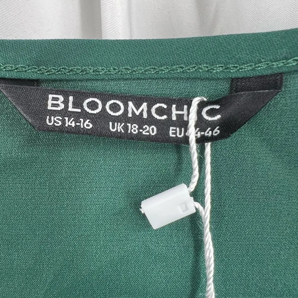 Bloomchic Green Lightweight Tunic Size 14-16 New - Image 5