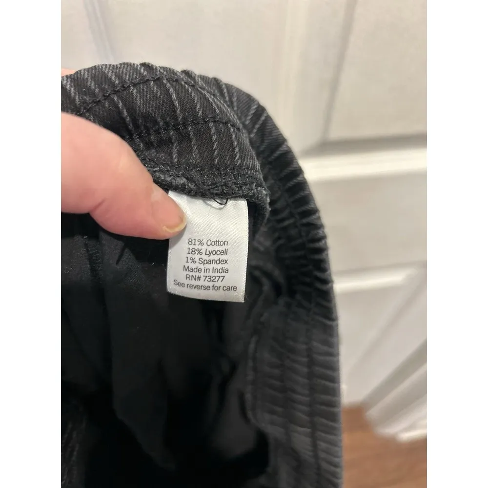 Sonoma Pull On Cotton Cargo Joggers Faded Black Womens‎ Size XL Cotton Lyocell - Image 9