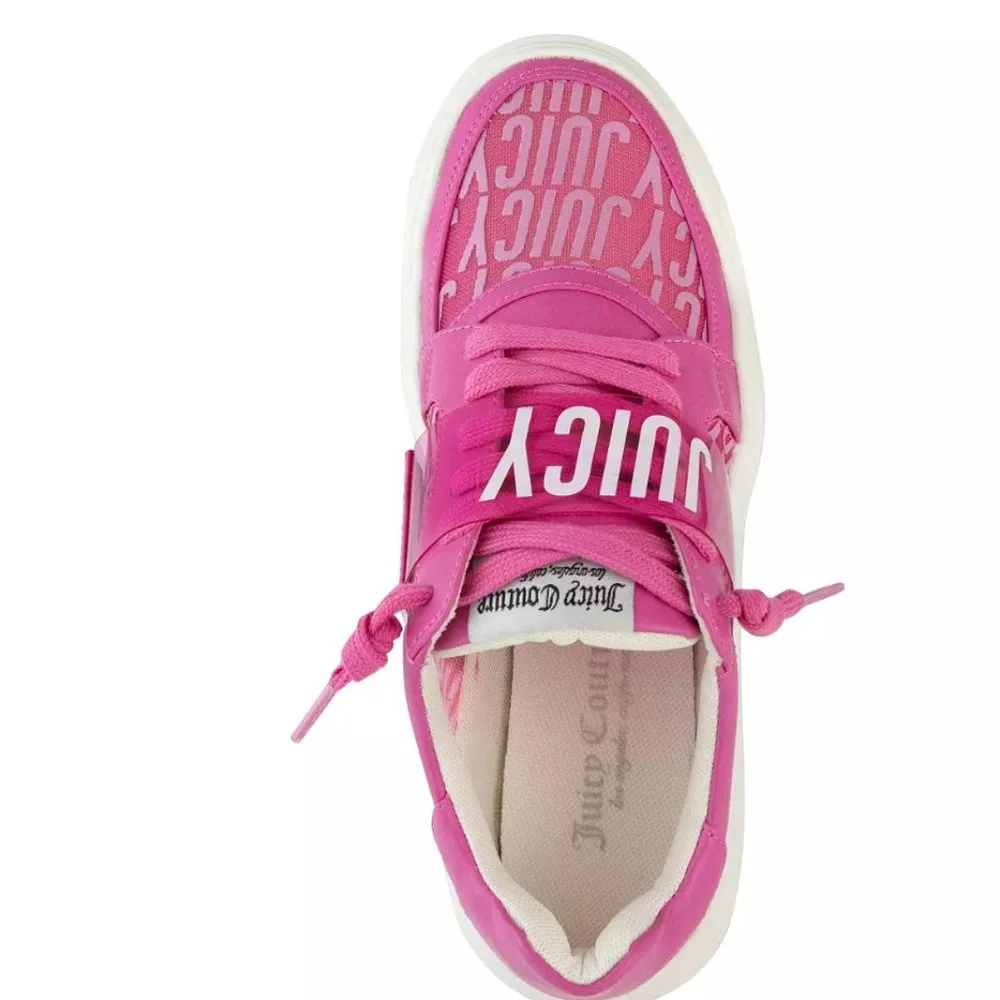 NWT JUICY COUTURE Women's Dyanna Sneakers In Bright Pink - Image 3