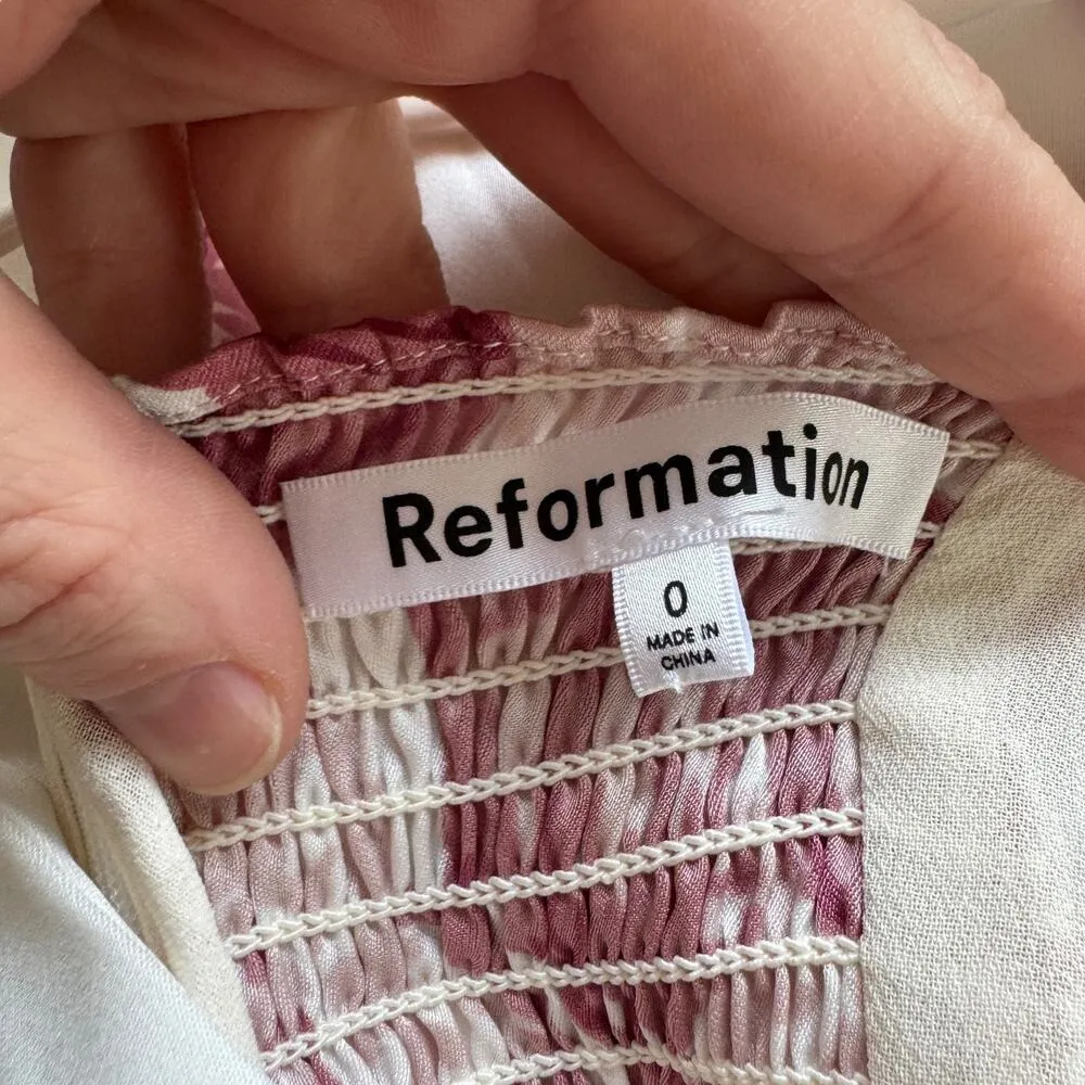 NEW Reformation Isolene Satin Dress Crista Floral - Image 4