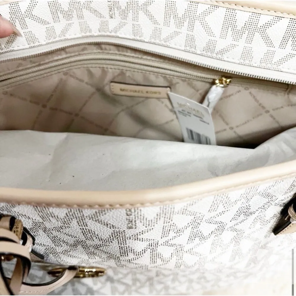 Michael Kors Jet Set Travel Leather Trim Tote Bag in Vanilla
NWT - Image 8