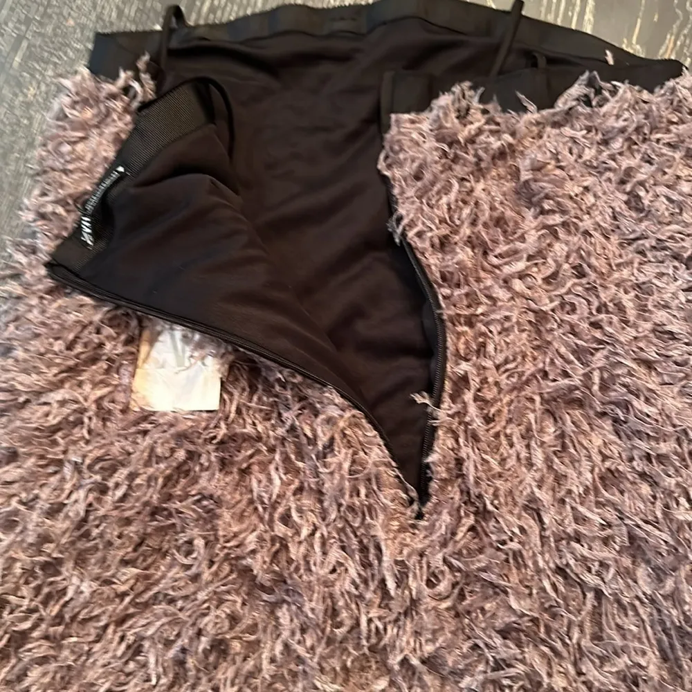 NWT ZARA purple faux feathers mini dress XS - Image 11