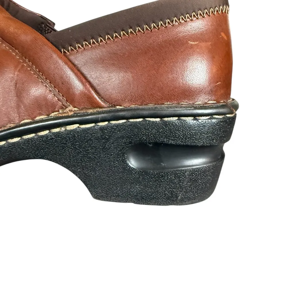 Eastland Kelsey slip on clog in brown leather women's size 6.5 M - Image 7