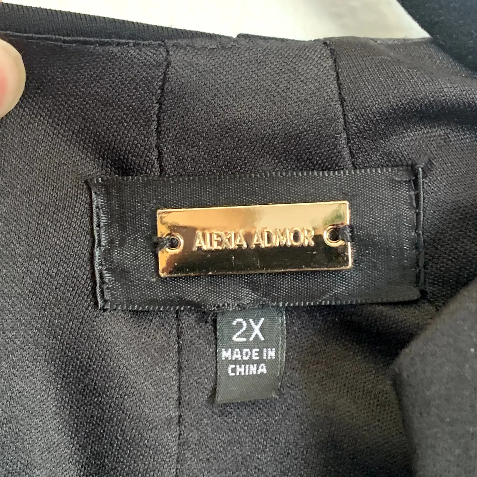 Alexia Admor Sz 2X Long Sleeve Sheath Dress Black Career Office Work Corporate - Image 6