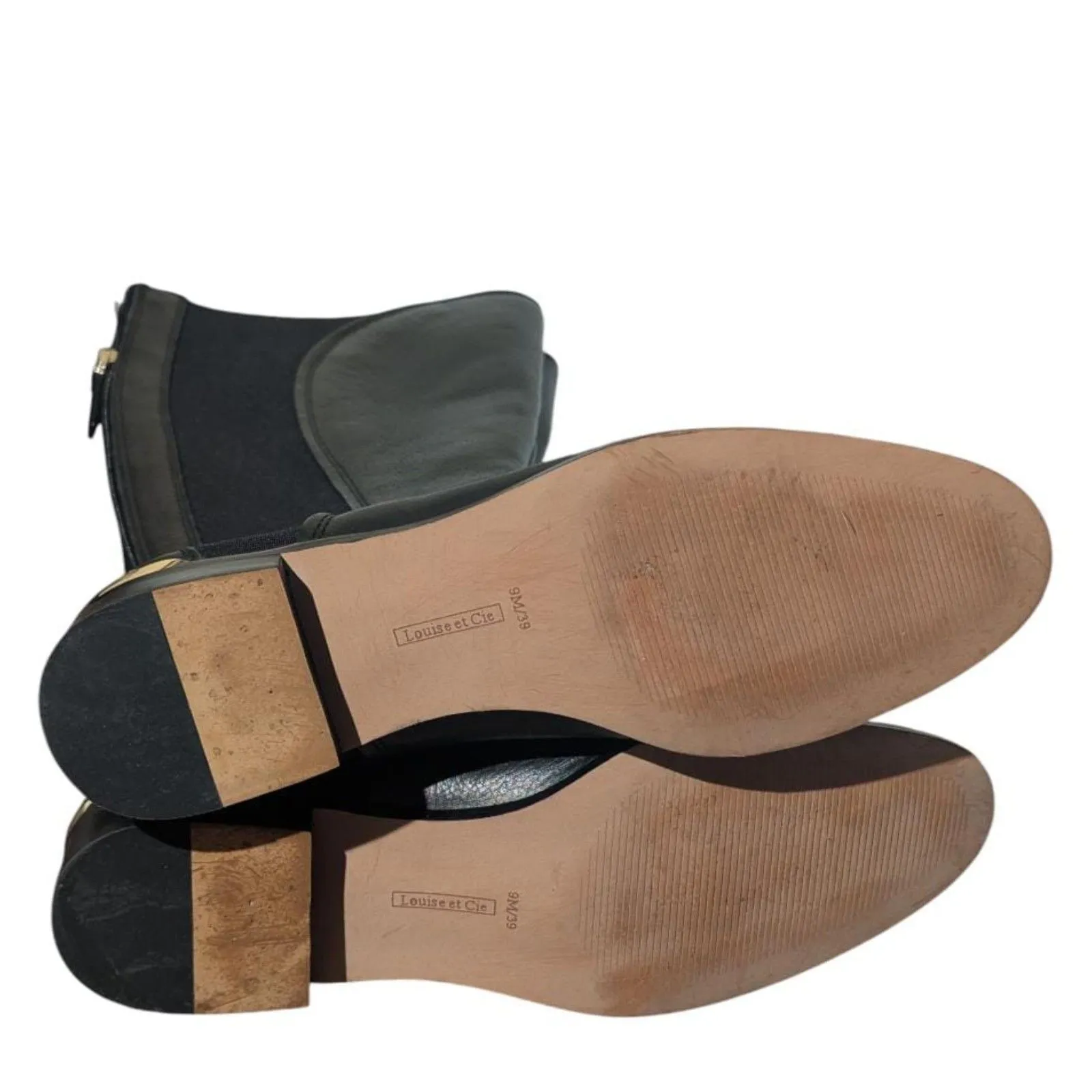 Louise et Cie Lo-Vallery 9M Black Leather Riding Boots - Image 5