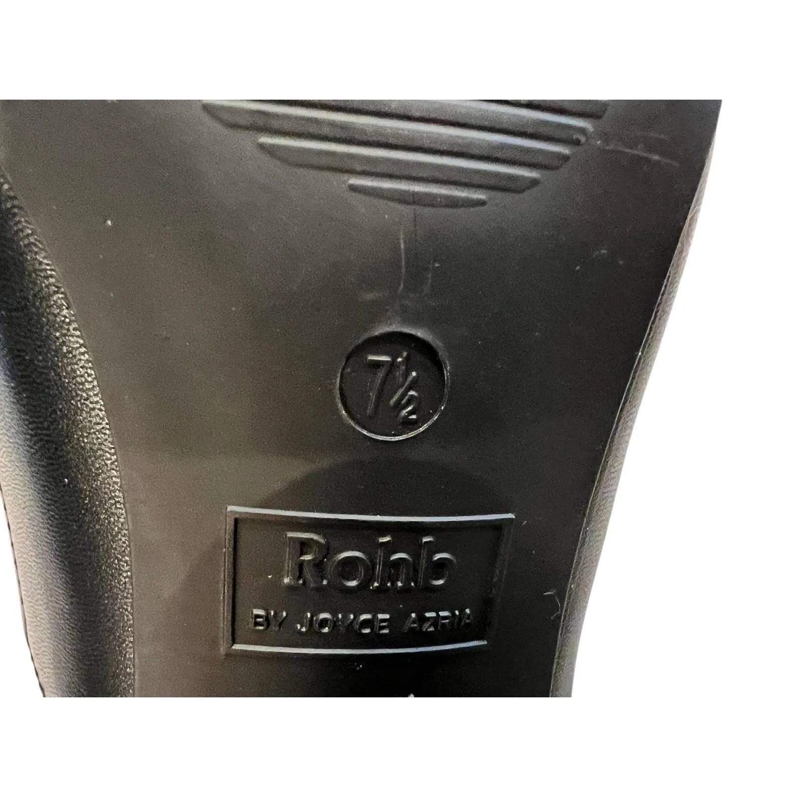 Rohb by joyce Azria Willow Point Closed Toe Mules Black Leather 7.5 - Image 6