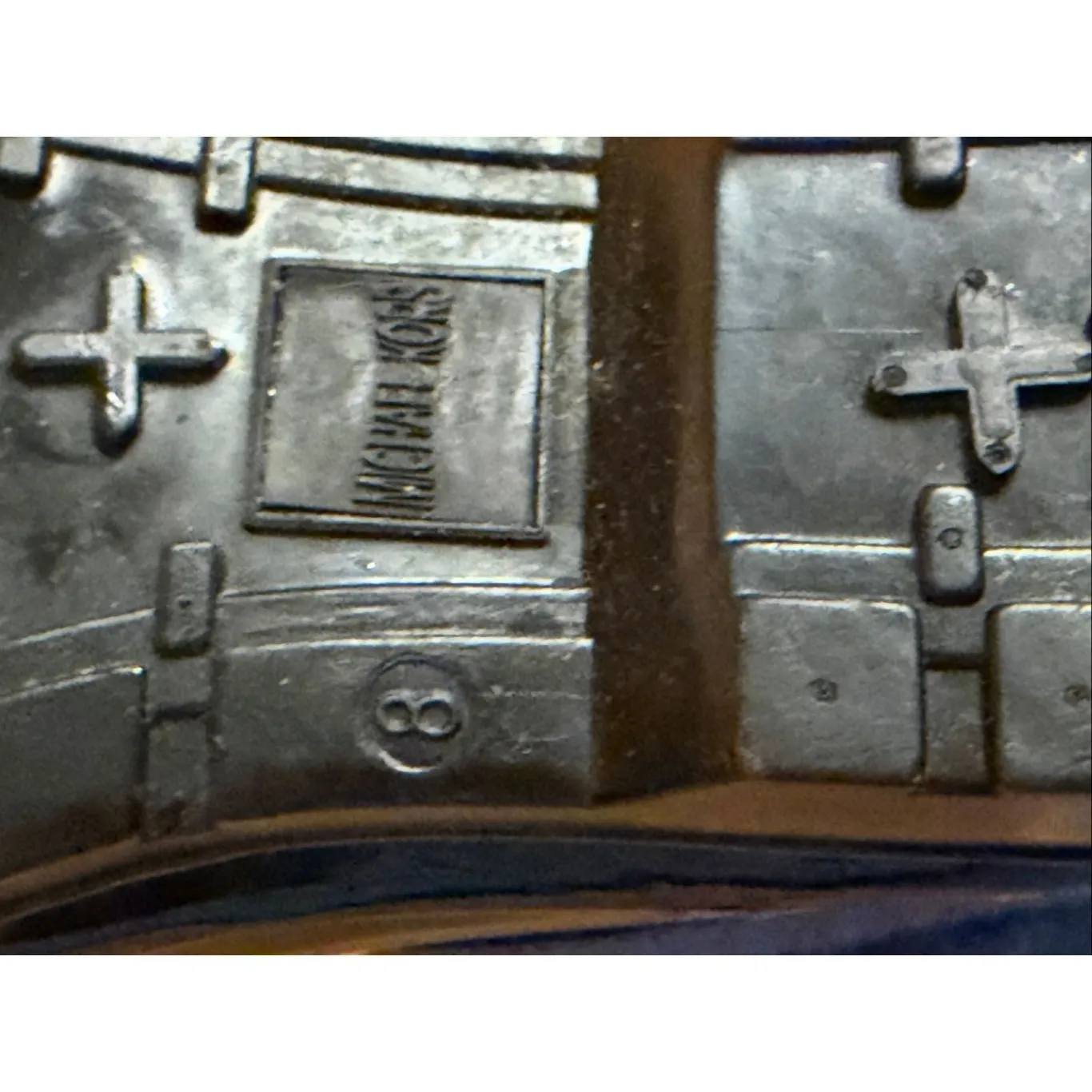 Michael Kors Fulton Black Monogram Jacquard/Rubber Mid Rainboot Size 8 M - Image 8