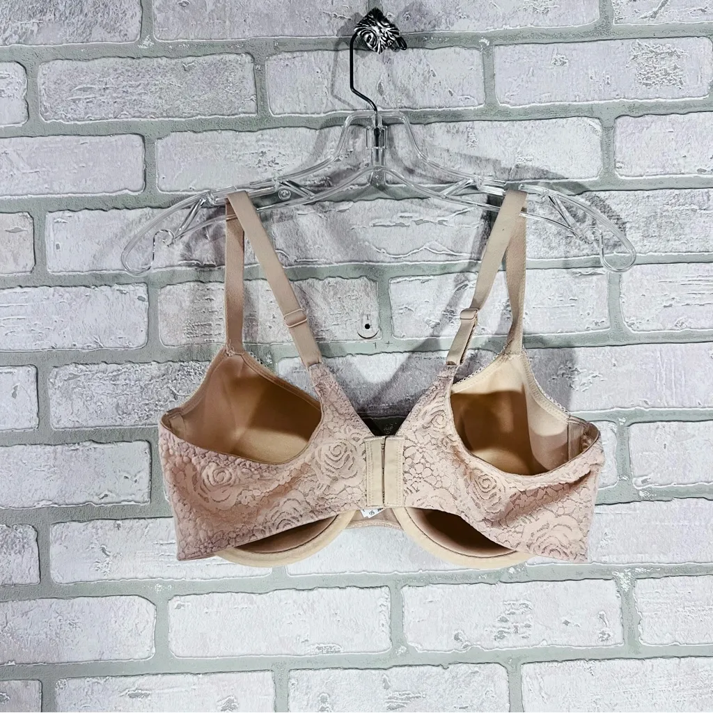 Wacoal Halo Lace Contour Spacer Underwire Bra in Nude Size 38D Style 853205 - Image 5