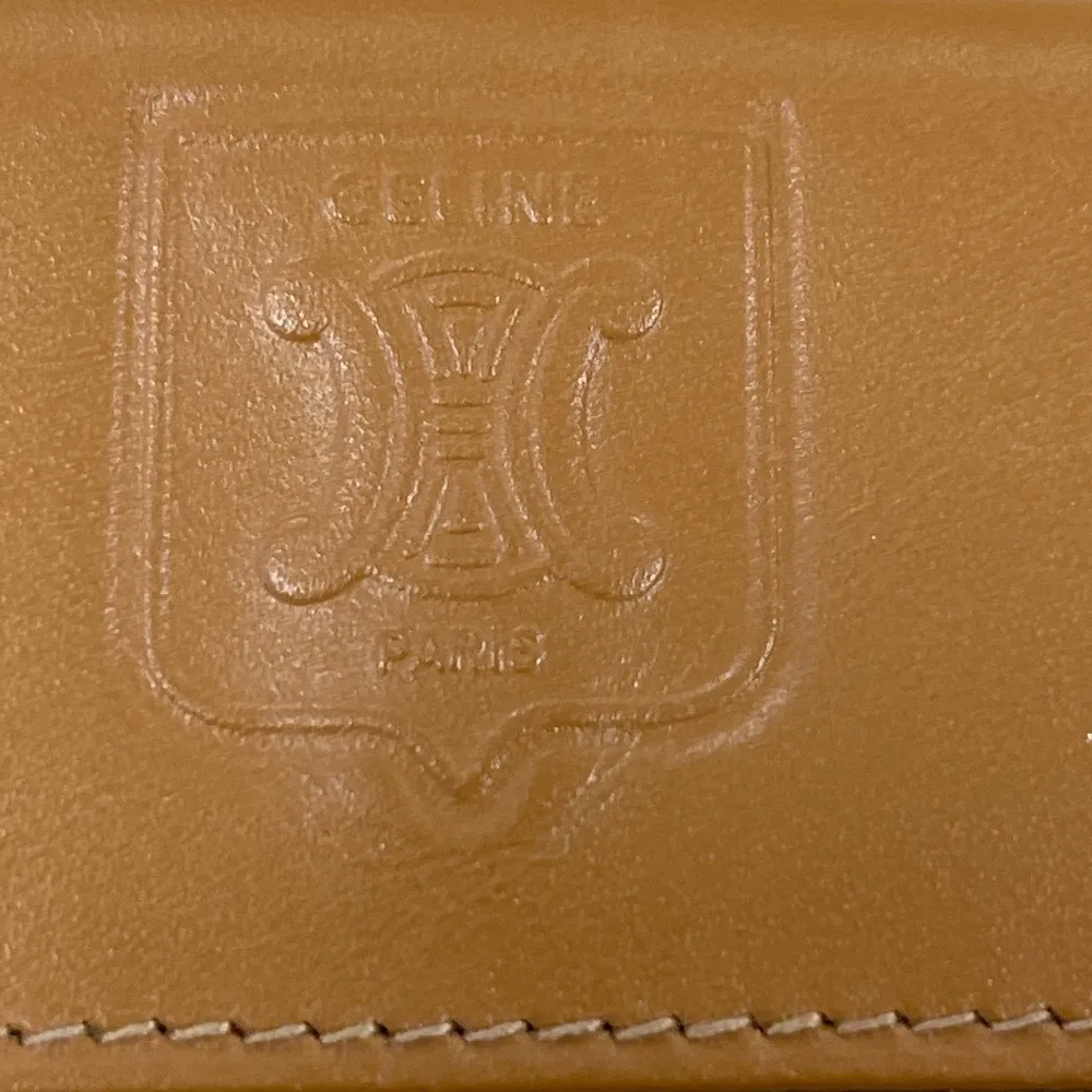 CELINE Vintage Macadam Coated Canvas w/ Leather Trim Coin Case, Pre-Owned - Image 3