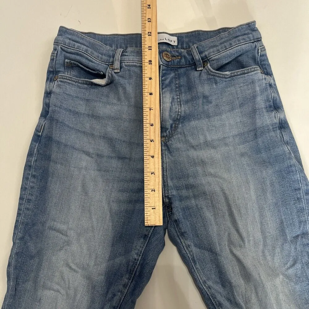 Sz 4 /27 Sculpting Pocket High Rise Boot Crop Jeans Ann Taylor - Image 7