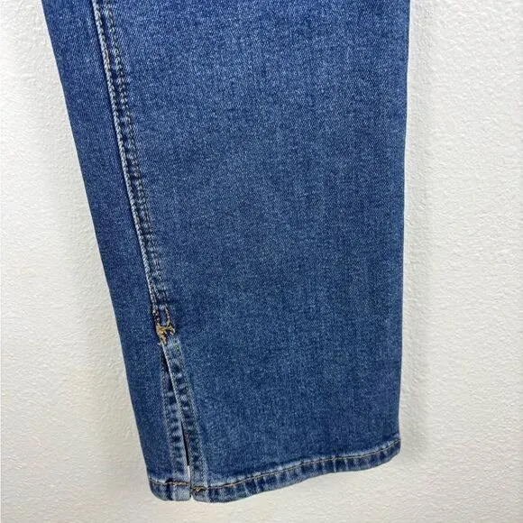 DL1961 Patti Straight NWT Size 25 High Rise Vintage 31" Denim Jeans Split Cuff - Image 8