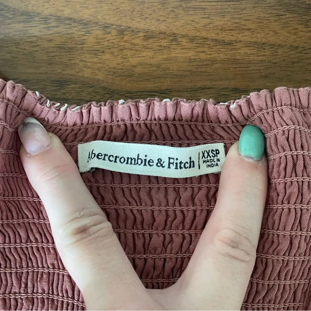 Short Sleeve Smocked Pink & White Polka Dot Mini Dress & Scrunchie XXSP NWOT - Image 3