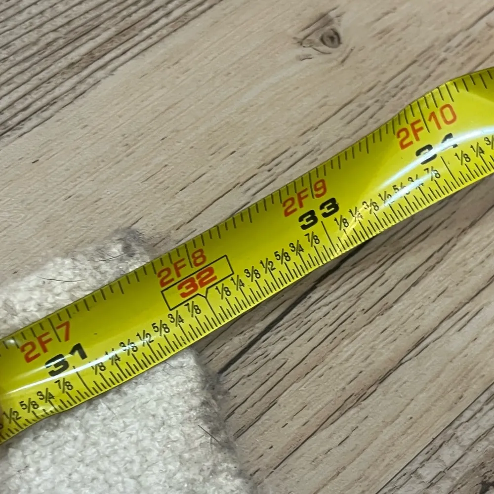 paper crane waffle knit cream colored pull on pants size Medium - Image 6