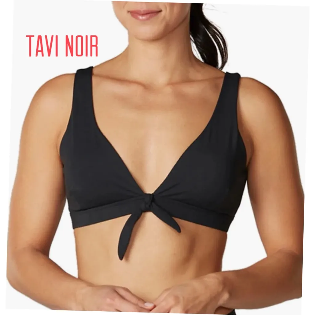 TAVI NOIR Tie Front Yoga Sports Bra Size L Brand New Black Size L - Image 2