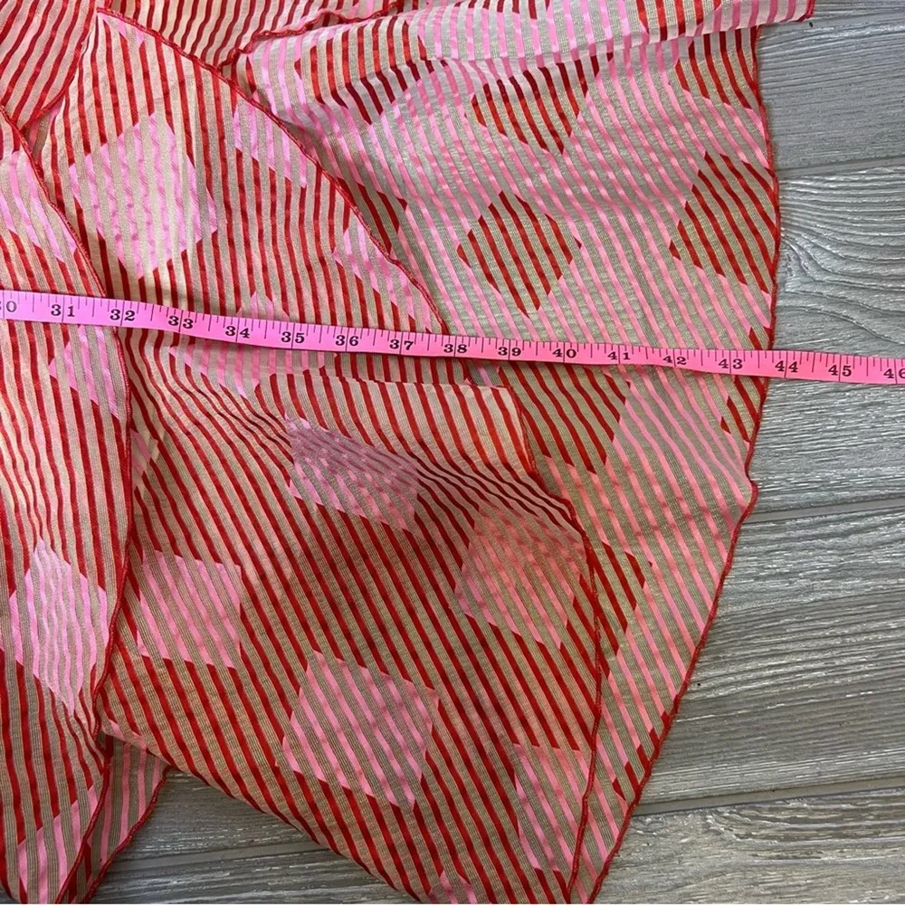 Alice + Olivia Azura waterfall ruffle dress organza size 12 - Image 4