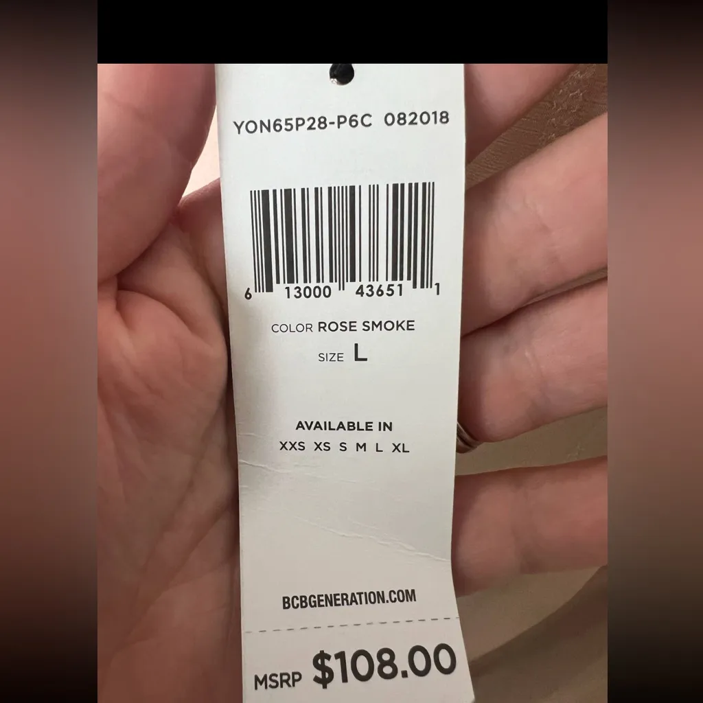 BCBGeneration Woman Large Nwt Long sleeve V-Neck Bow‎ Tie Back Cocktail Dress. - Image 6