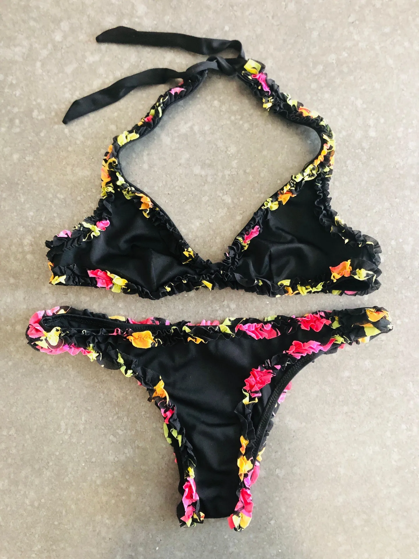 Cobey by  black ruffle bikini - Image 2