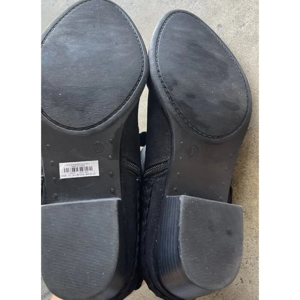 torrid Black 11605251 Faux Suede Ankle Boots Heel Life Stride Women’s Sz 11 - Image 11