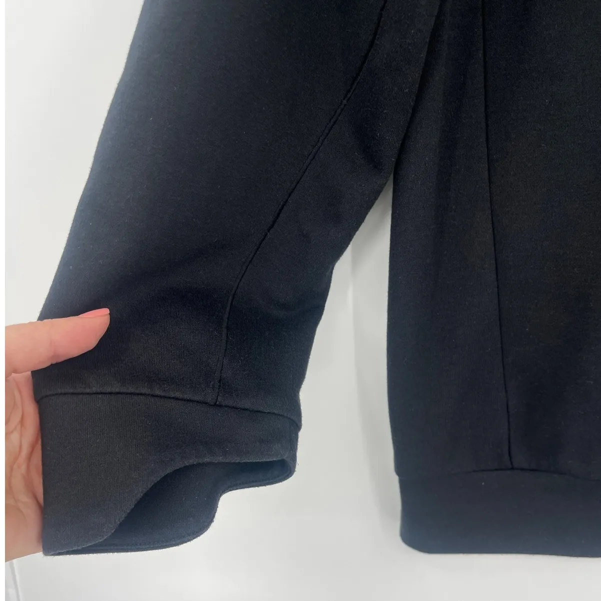 Adidas Yoga Energized Souls Womens Hoodie Sz M Black Y2K Rainbow Graphic Street - Image 4