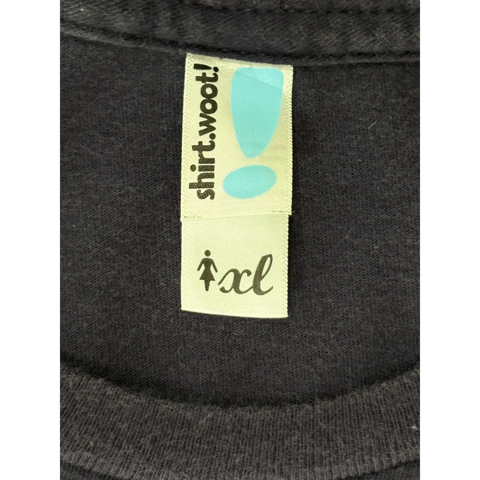 Shirt.Woot! Blue Whimsical Bat Graphic Dark Aesthetic TShirt XL Bright Idea - Image 5